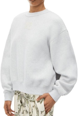 (Women) Alexander Wang FW22 Logo Print Crewneck Long Sleeve Sweatshirt Grey Women’s 4CC3221360-050 Sizing (Women) Alexander Wang FW22 Logo Print Crewneck Long Sleeve Sweatshirt Grey Women’s 4CC3221360-050