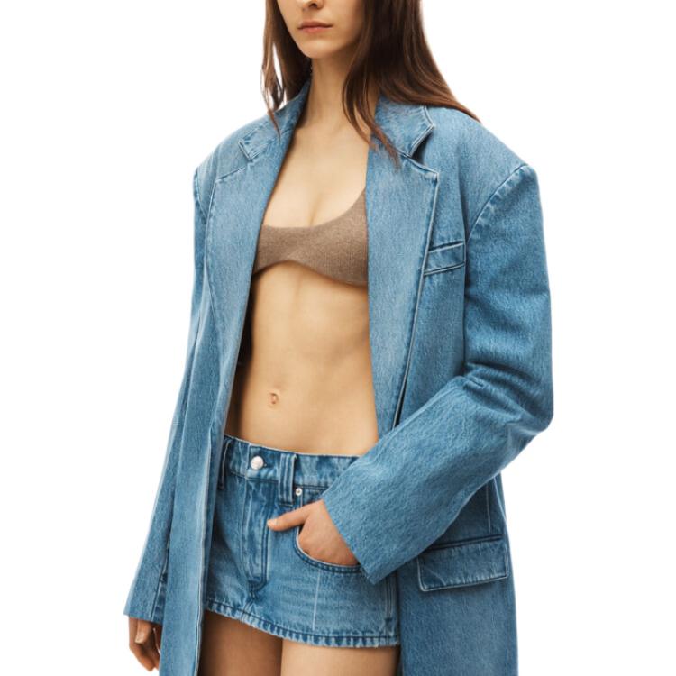 (Women) Alexander Wang FW22 Oversized Denim Jacket  - Blue Denim 1WC3223192483 圖 5