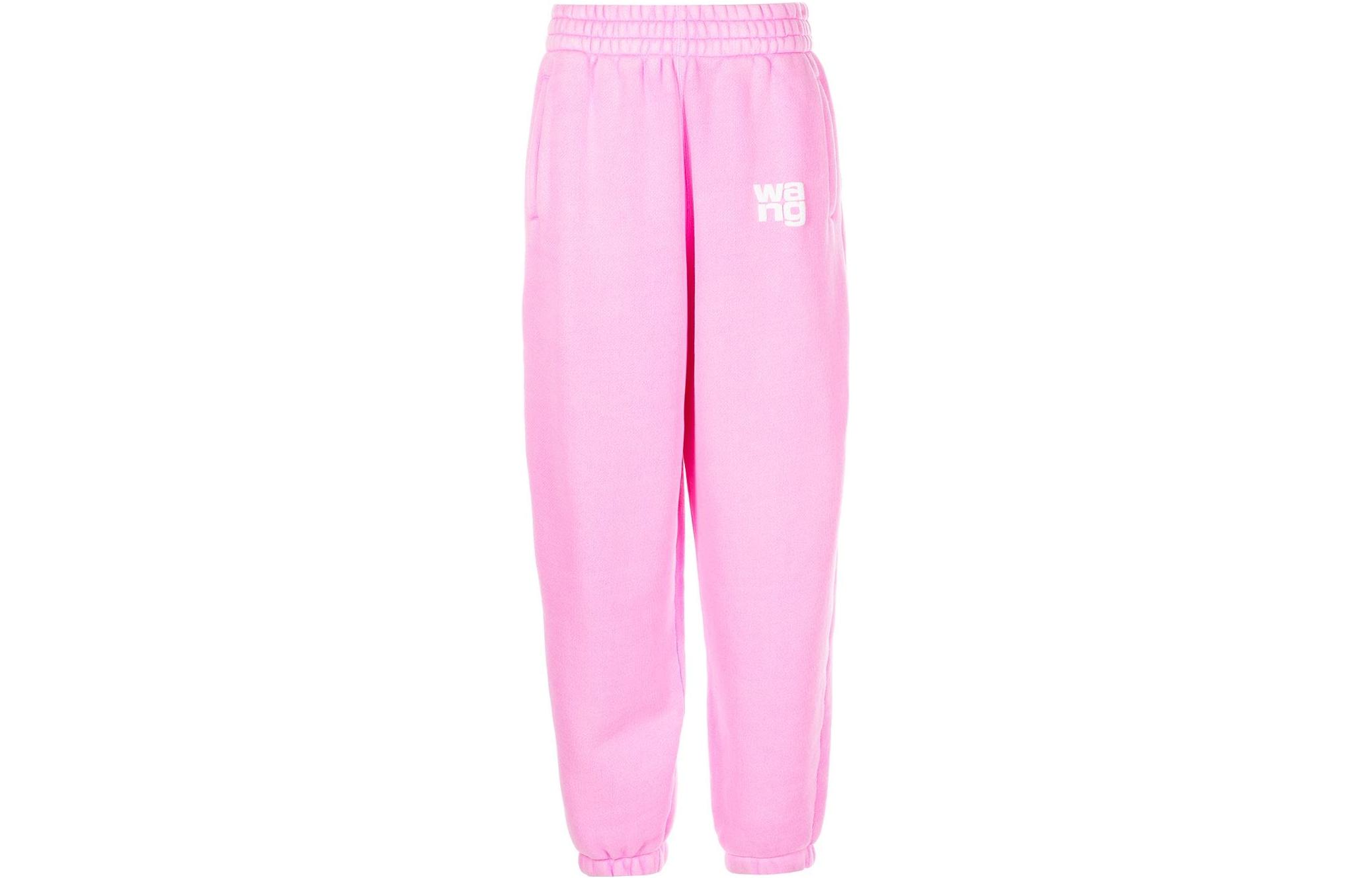 Order (Women) Alexander Wang FW22 Pink Logo Elastic Cuff Jogger Sweatpants Women 4CC3224348-658