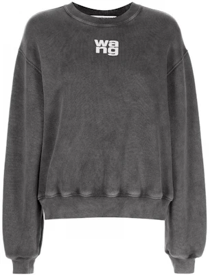 (W) 亚历山大王FW22灰色橡胶标志圆领卫衣 4CC3221360-011 Buy (W) 亚历山大王FW22灰色橡胶标志圆领卫衣 4CC3221360-011