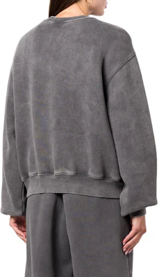 (W) 亚历山大王FW22灰色橡胶标志圆领卫衣 4CC3221360-011 Shop (W) 亚历山大王FW22灰色橡胶标志圆领卫衣 4CC3221360-011