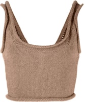 (Women) Alexander Wang FW22 Solid Knit Cropped Cami Tank Top for Women 1KC4221054-219 (Women) Alexander Wang FW22 Solid Knit Cropped Cami Tank Top for Women 1KC4221054-219