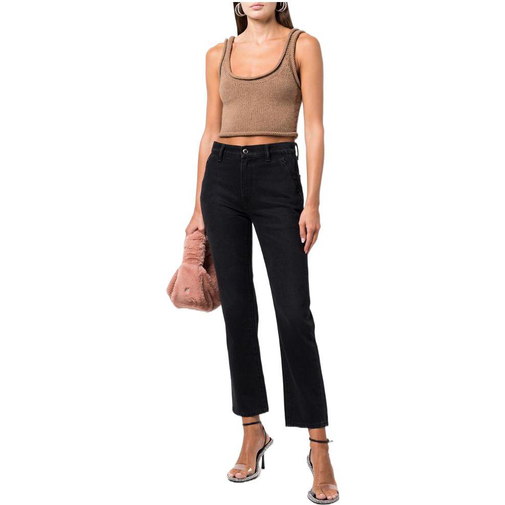 Lookbook (Women) Alexander Wang FW22 Solid Knit Cropped Cami Tank Top for Women 1KC4221054-219
