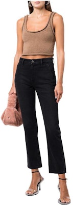 (Women) Alexander Wang FW22 Solid Knit Cropped Cami Tank Top for Women 1KC4221054-219 Lookbook (Women) Alexander Wang FW22 Solid Knit Cropped Cami Tank Top for Women 1KC4221054-219