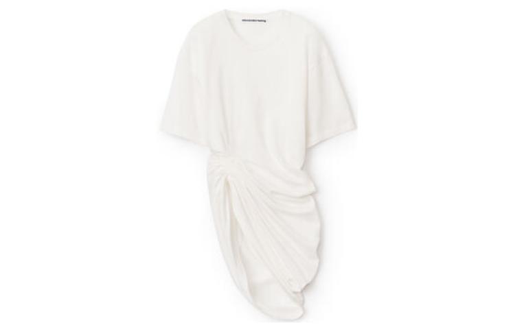 (Women) Alexander Wang FW22 White Crewneck Short Sleeve T-Shirt 1CC4221725-102 圖 2