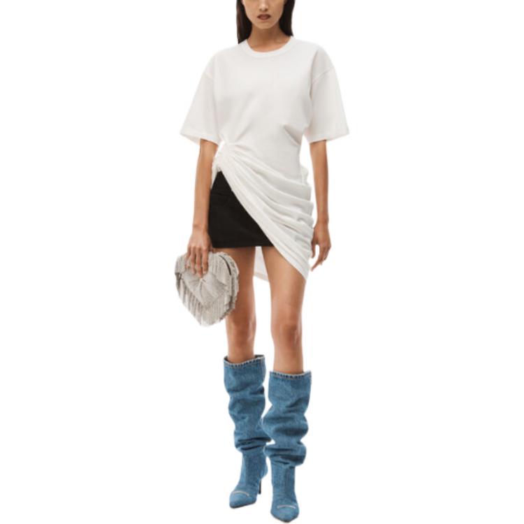 (Women) Alexander Wang FW22 White Crewneck Short Sleeve T-Shirt 1CC4221725-102 圖 3