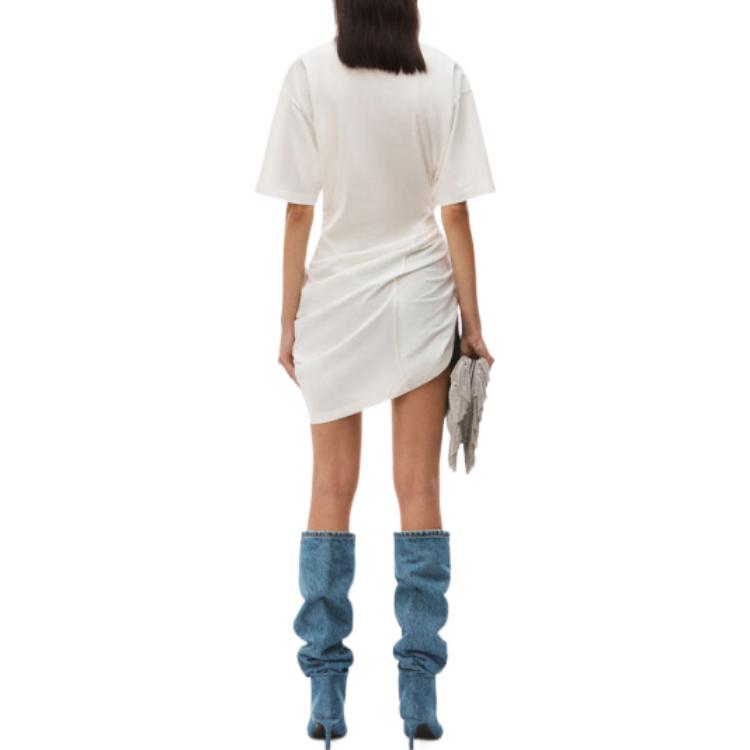 (Women) Alexander Wang FW22 White Crewneck Short Sleeve T-Shirt 1CC4221725-102 圖 4