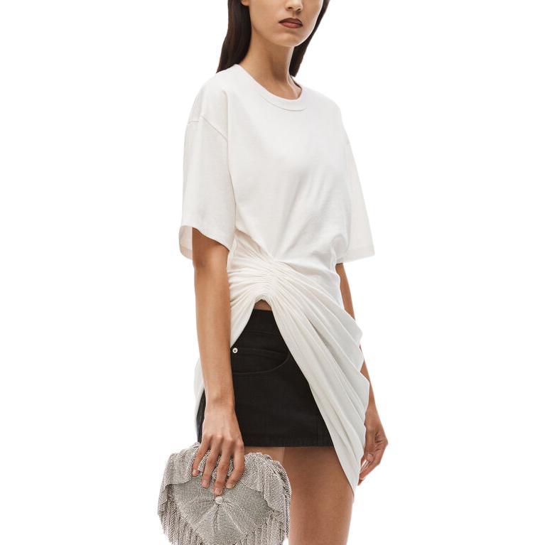 (Women) Alexander Wang FW22 White Crewneck Short Sleeve T-Shirt 1CC4221725-102 圖 5