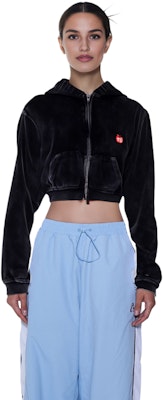 (W) 알렉산더왕 FW23 블랙 애플 로고 긴팔 후디 4CC12420750-95A Details for (W) 알렉산더왕 FW23 블랙 애플 로고 긴팔 후디 4CC12420750-95A