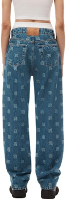 (W) Alexander Wang FW23 Pantalones Cargo Azul Denim Pierna Ancha con Logo Cremallera. 4DC4234122-401 Shop (W) Alexander Wang FW23 Pantalones Cargo Azul Denim Pierna Ancha con Logo Cremallera. 4DC4234122-401