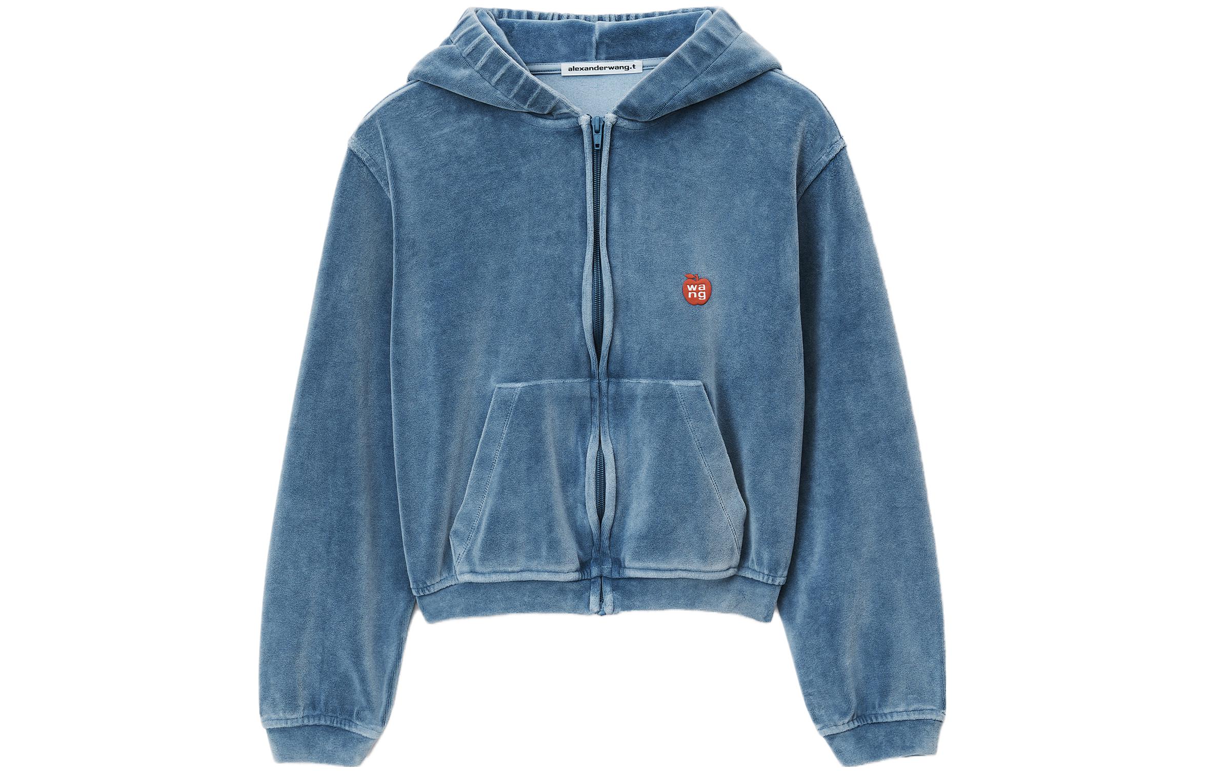 Order (W) 알렉산더왕 FW23 블루 집업 후디 롱슬리브 풀오버. 4CC12420754-72A