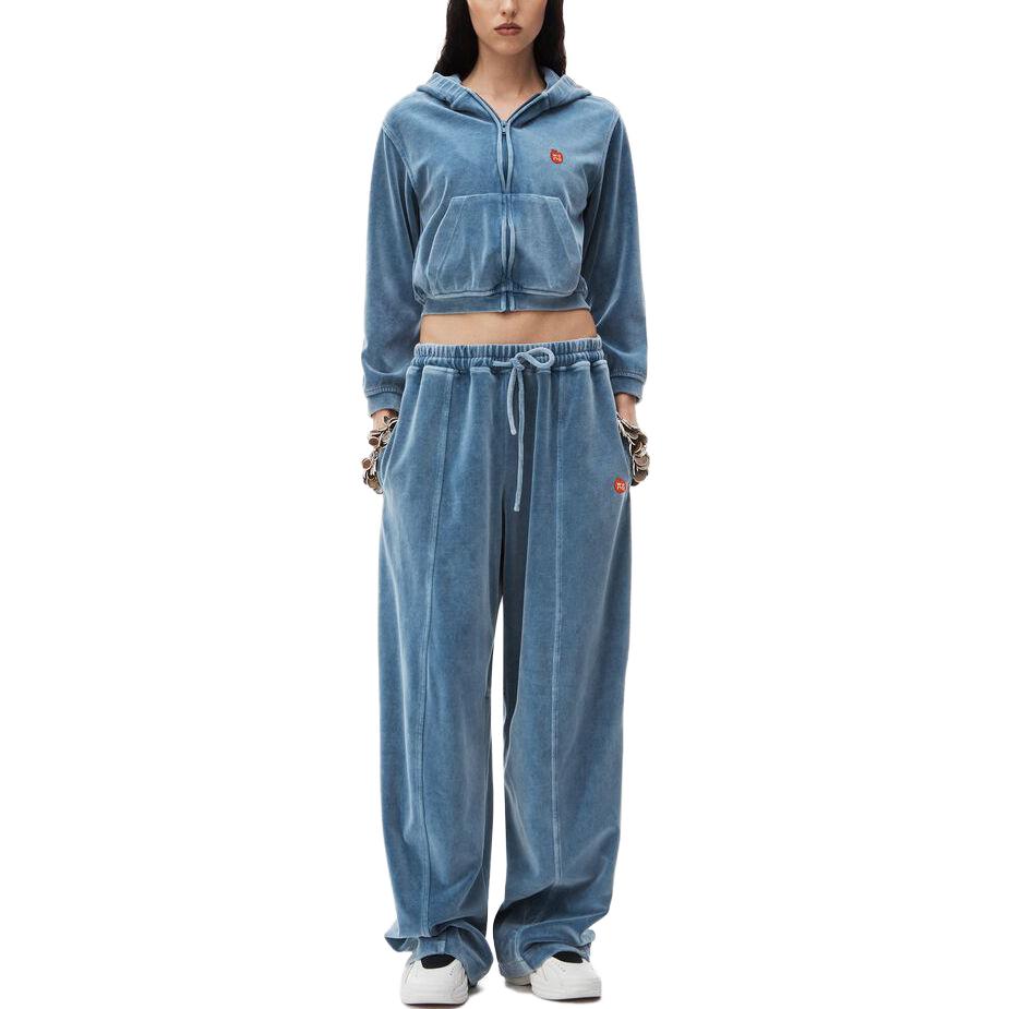 Lookbook (W) 알렉산더왕 FW23 블루 집업 후디 롱슬리브 풀오버. 4CC12420754-72A