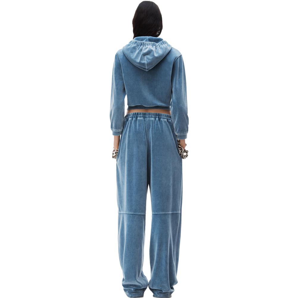 Shop (W) 알렉산더왕 FW23 블루 집업 후디 롱슬리브 풀오버. 4CC12420754-72A