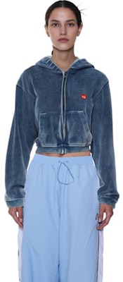 (W) 알렉산더왕 FW23 블루 집업 후디 롱슬리브 풀오버. 4CC12420754-72A Details for (W) 알렉산더왕 FW23 블루 집업 후디 롱슬리브 풀오버. 4CC12420754-72A