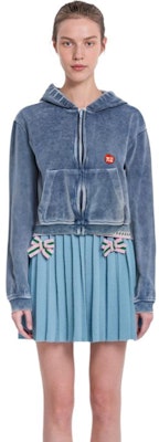 (W) 알렉산더왕 FW23 블루 집업 후디 롱슬리브 풀오버. 4CC12420754-72A Sizing (W) 알렉산더왕 FW23 블루 집업 후디 롱슬리브 풀오버. 4CC12420754-72A