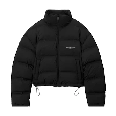 (Women) Alexander Wang FW23 Cropped Puffer Jacket Black 1WC4233241-001