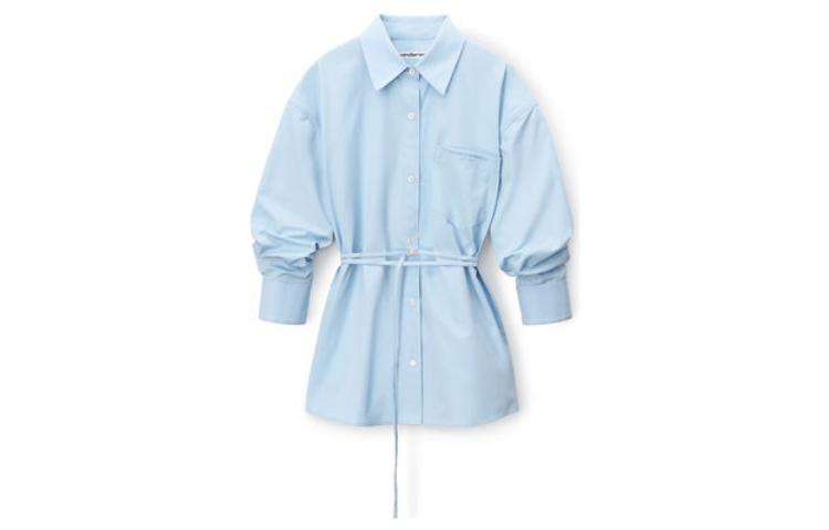 Order (W) アレキサンダーワン FW23 ライトブルー ウエストタイ付 コットンシャツ. 1WC4231850-450