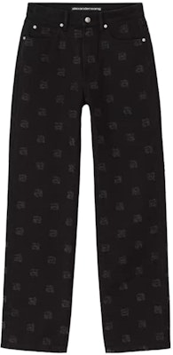 (W) Alexander Wang FW23 中腰直筒印花牛仔褲水洗黑 4DC4234165-011 Buy (W) Alexander Wang FW23 中腰直筒印花牛仔褲水洗黑 4DC4234165-011