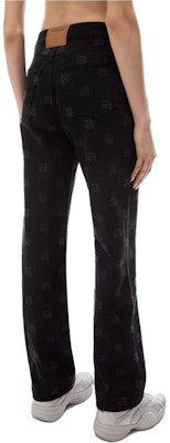 (W) Alexander Wang FW23 中腰直筒印花牛仔褲水洗黑 4DC4234165-011 Purchase (W) Alexander Wang FW23 中腰直筒印花牛仔褲水洗黑 4DC4234165-011