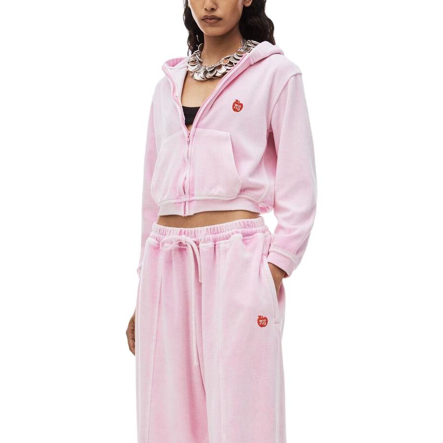 Shop (W) Sudadera con Capucha Alexander Wang FW23 Logo Manzana Rosa. 4CC124207509-51B