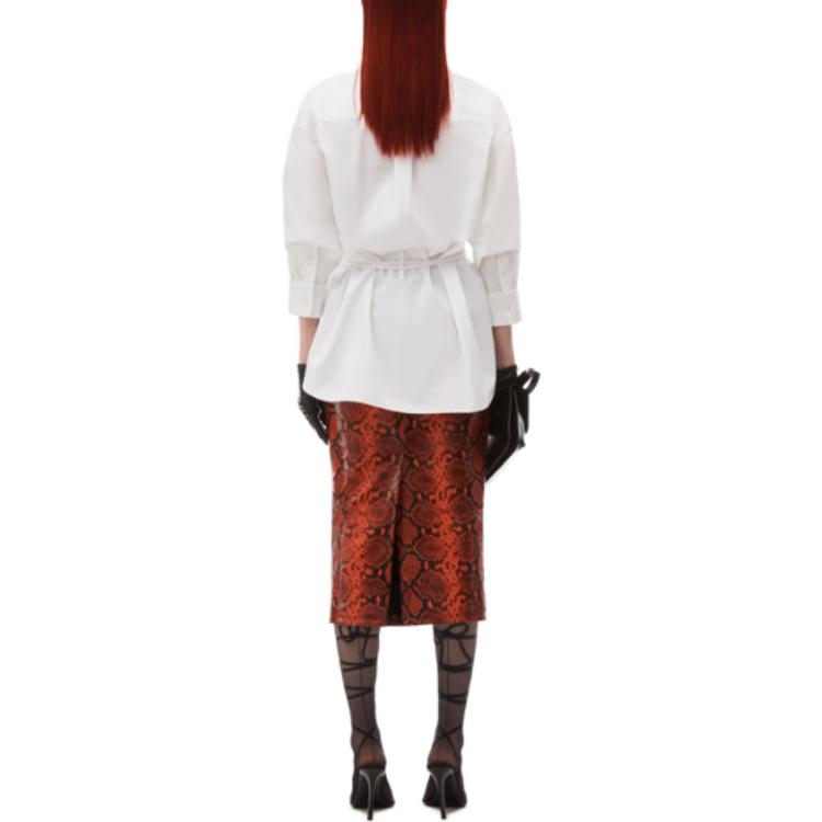 Shop (W) 亞歷山大王 FW23 白色腰結設計棉質襯衫 1WC4231850-100