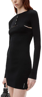 (W) Conjunto Alexander Wang FW24 Vestido Slip y Top Negro de Punto Manga Larga. 1KC3246059001 Purchase (W) Conjunto Alexander Wang FW24 Vestido Slip y Top Negro de Punto Manga Larga. 1KC3246059001