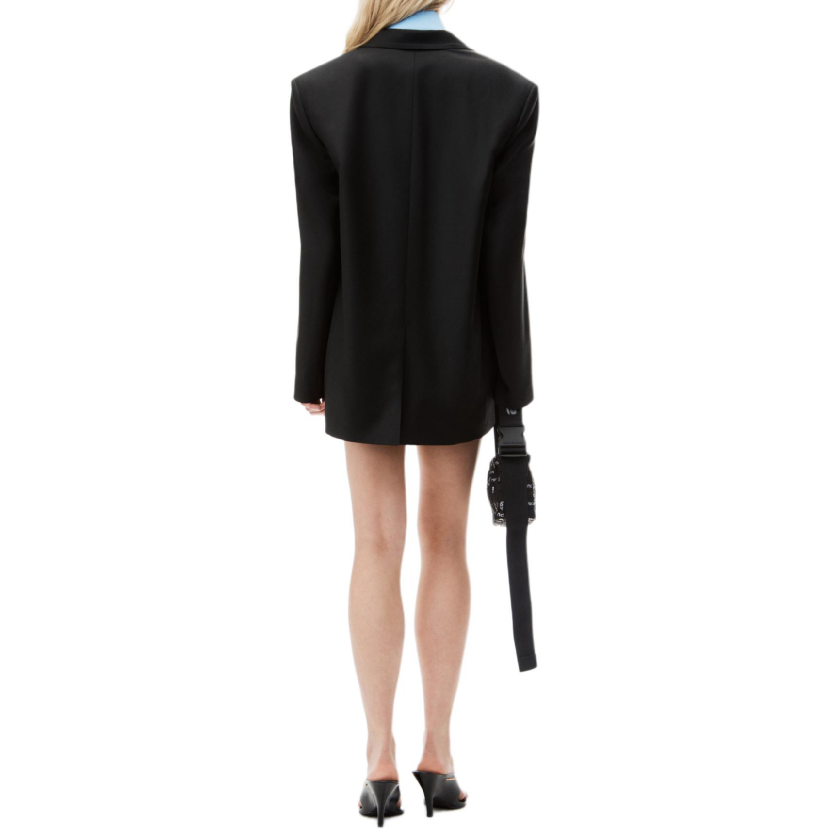 (Women) Alexander Wang FW24  Black Long-Sleeve Jacket with Logo and Chest Pocket 1WC3242551001 圖 4