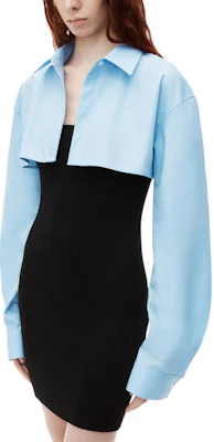 Buy (Women) Alexander Wang FW24 Blue/Black Ribbed Crop Top and Mini Dress Shirt Set 1KC3246062986 - Novelship Buy (Women) Alexander Wang FW24 Blue/Black Ribbed Crop Top and Mini Dress Shirt Set 1KC3246062986 - Novelship