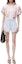 Lookbook (W) Alexander Wang FW24 Shorts Azul Claro Sueltos con Rayas y Logo 4WC3244386458B
