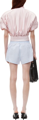 (W) Alexander Wang FW24 Shorts Azul Claro Sueltos con Rayas y Logo 4WC3244386458B Shop (W) Alexander Wang FW24 Shorts Azul Claro Sueltos con Rayas y Logo 4WC3244386458B