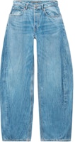 (Women) Alexander Wang FW24 Low-Rise Loose Fit Casual Denim Blade Pants Light Indigo 4DC3244358486 (Women) Alexander Wang FW24 Low-Rise Loose Fit Casual Denim Blade Pants Light Indigo 4DC3244358486