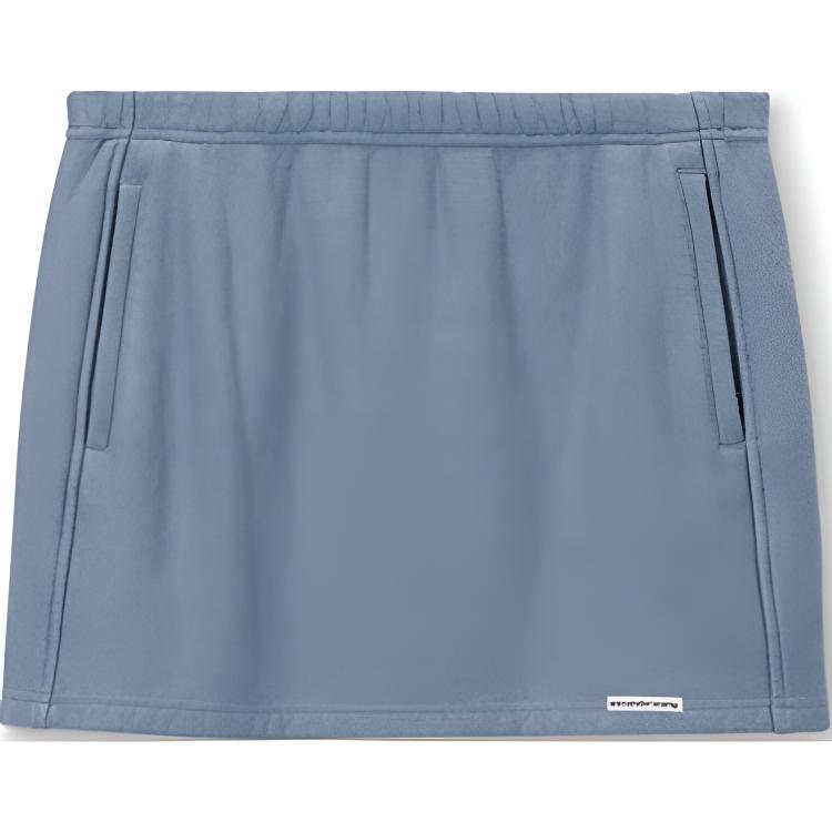 (Women) Alexander Wang FW24  Low-Rise Mini Skirt - Washed Vintage Blue Casual Style 4CC1245056498A