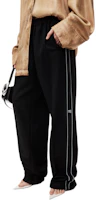Purchase (W) Alexander Wang FW24 網眼標誌寬鬆休閒長褲 黑色 4CC3244390001