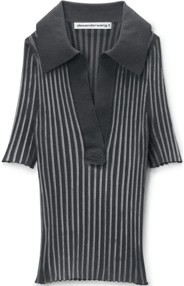 women-alexander-wang-fw-24-ribbed-knit-short-sleeve-polo-shirt-grey-4-kc-3241022010