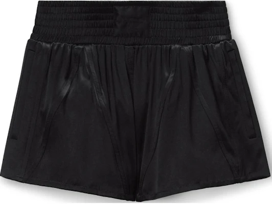 (W) Alexander Wang FW24 Satin Knit Celana Pendek Kasual Pinggang Elastis Hitam. 1WC3244744001 Order (W) Alexander Wang FW24 Satin Knit Celana Pendek Kasual Pinggang Elastis Hitam. 1WC3244744001