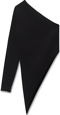 (W) Alexander Wang FW24 Baju Hitam Lengan Panjang Asimetris Wanita 1KC4241037001 Buy (W) Alexander Wang FW24 Baju Hitam Lengan Panjang Asimetris Wanita 1KC4241037001