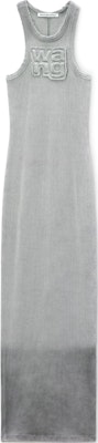 (W) Alexander Wang FW24 Gaun Tanpa Lengan Logo Distressed Wanita Abu-Abu Muda 4CC3246257034A Order (W) Alexander Wang FW24 Gaun Tanpa Lengan Logo Distressed Wanita Abu-Abu Muda 4CC3246257034A