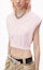 Details for (Women) Alexander Wang FW24 Embossed Logo Slim V-Neck Cropped Tank Top Ballet Pink Women 1KC3241035684A