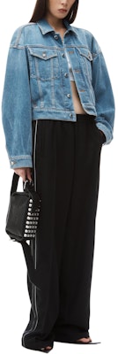 (Women) Alexander Wang FW24 Faded Casual Denim Jacket Long Sleeve Women’s Light Blue 4DC3242380458A Lookbook (Women) Alexander Wang FW24 Faded Casual Denim Jacket Long Sleeve Women’s Light Blue 4DC3242380458A