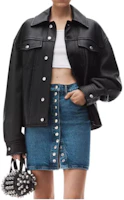 Shop (W) 亞歷山大王 FW24 高腰水洗丹寧迷你裙 女款 - 深藍色 4DC4245479401