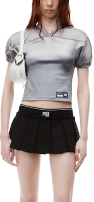 (W) 알렉산더왕 로고 엠보스드 치어리더 미니 플리츠 스커트 여성 블랙 4CC3245060001 Purchase (W) 알렉산더왕 로고 엠보스드 치어리더 미니 플리츠 스커트 여성 블랙 4CC3245060001