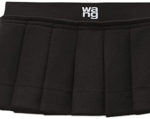 (W) 알렉산더왕 로고 엠보스드 치어리더 미니 플리츠 스커트 여성 블랙 4CC3245060001 Sizing (W) 알렉산더왕 로고 엠보스드 치어리더 미니 플리츠 스커트 여성 블랙 4CC3245060001