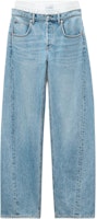 (Women) Alexander Wang FW24 Relaxed Fit Comfortable Indigo Denim Jeans for Women. 4DC3244402471A (Women) Alexander Wang FW24 Relaxed Fit Comfortable Indigo Denim Jeans for Women. 4DC3244402471A