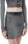 Sizing (W) アレキサンダー ワン FW24 リブニット ミニストライプ カジュアルスカート グレー レディース 4KC3245024010