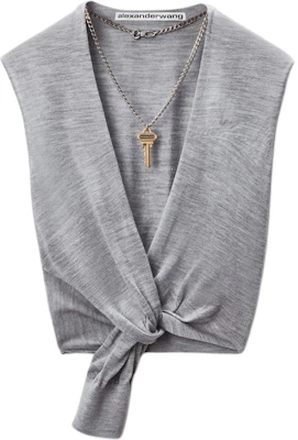 (W) Alexander Wang FW25 Tank Top V-Neck Ikat Pinggang dengan Aksen Kunci 1KC3251003030 Buy (W) Alexander Wang FW25 Tank Top V-Neck Ikat Pinggang dengan Aksen Kunci 1KC3251003030