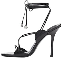 (Women) Alexander Wang Goat Leather High Heel Slide 'Black Fashion' 30223S016001 (Women) Alexander Wang Goat Leather High Heel Slide 'Black Fashion' 30223S016001