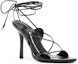 Order (W) Alexander Wang Gelos Kulit Kambing Tumit Tinggi 'Fesyen Hitam' 30223S016001