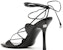 (W) Alexander Wang Gelos Kulit Kambing Tumit Tinggi 'Fesyen Hitam' 30223S016001