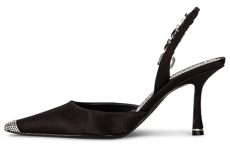 (Women) Alexander Wang Grace 85 'Elegant Fashion High-Heeled Slide Black' 30121P034