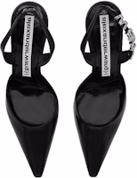 (Women) Alexander Wang Grace 'Black Open-Heel High Heels' 30C120P066 (Women) Alexander Wang Grace 'Black Open-Heel High Heels' 30C120P066